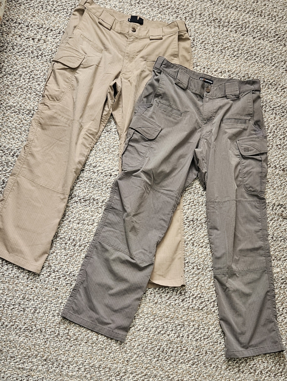 5.11 Tactical Cargo Pant Bundle - Khaki + Gray Size 32x30